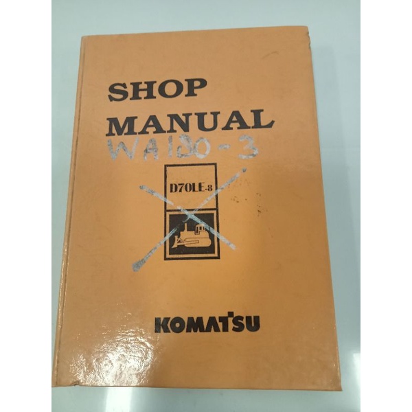 

buku shop manual wheel loader Komatsu wa 180-3