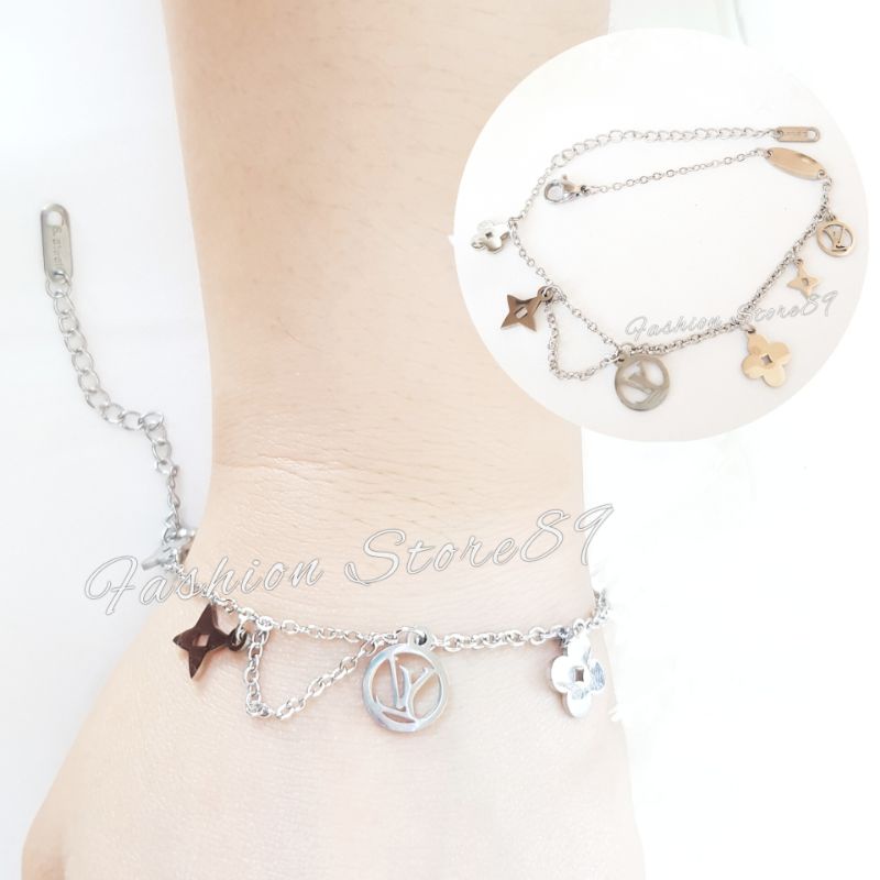 Gelang Tangan Fashion Titanium Impor Antikarat Gold Silver fashion