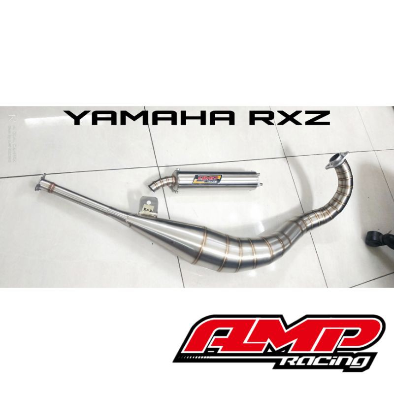 Knalpot racing pipe on full stainless Yamaha RXZ - Knalpot Yamaha RXZ model pipe on full stainless
