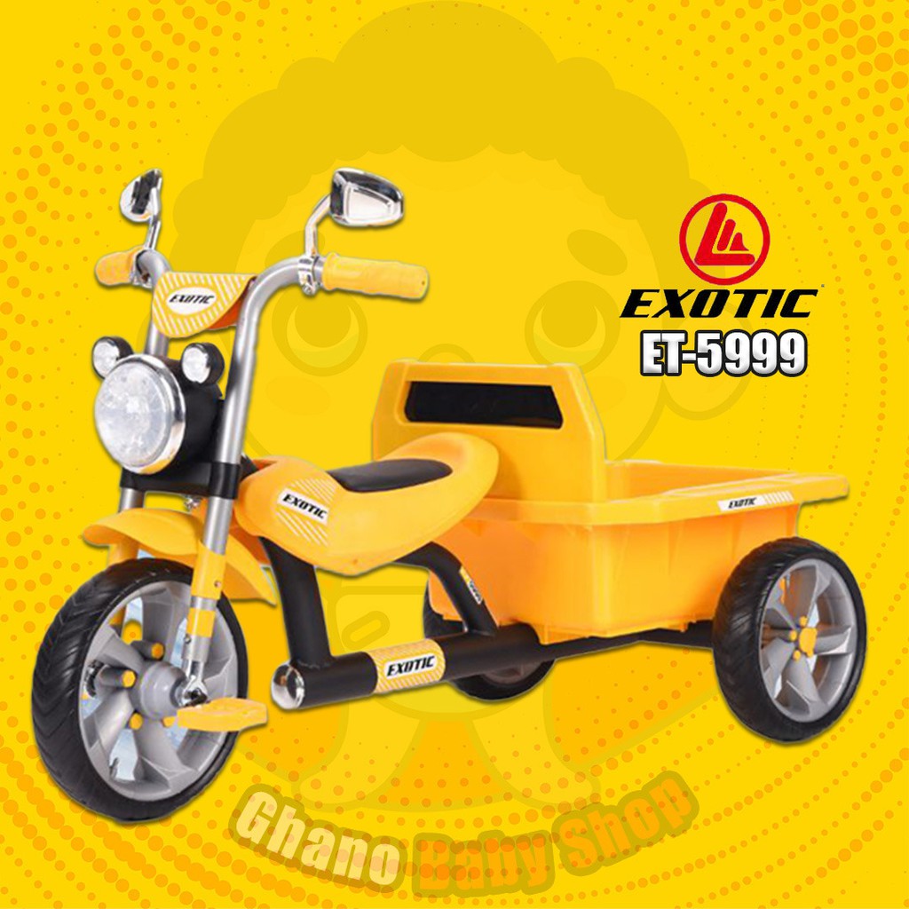 BABY TRICYCLE EXOTIC ET-5999 (SEPEDA RODA TIGA ANAK)