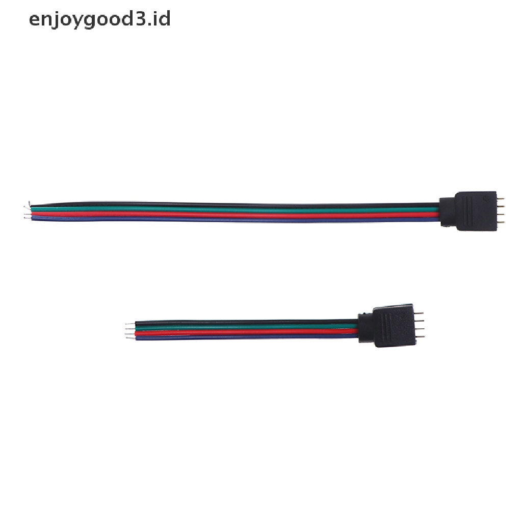 Kabel Konektor Male Rgb 4pin 10cm 15cm Untuk Led Strip 3528 / 5050 Rgb