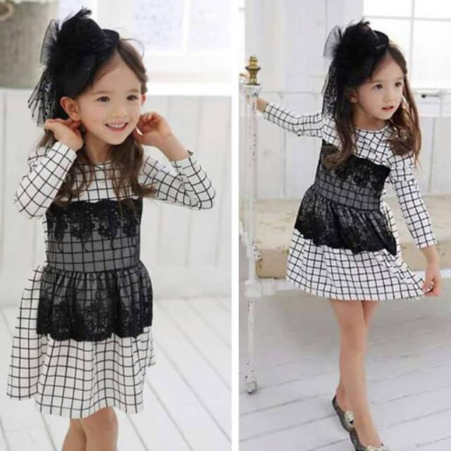 Dress Anak Cewek Kimberly Square