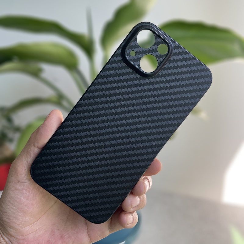 (Hard Case) Hard Case PC Ultra Slim Motif Carbon Fiber Untuk iPhone 13 12 Pro Max mini 11 Pro Max 8 7 Plus X XS XR