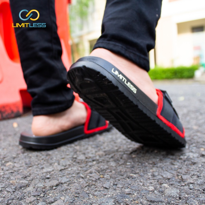 Sandal Pria Slide Casual Sendal Selop Pria Hitam Terbaru Limitless Sendal Pria Distro Comfortable