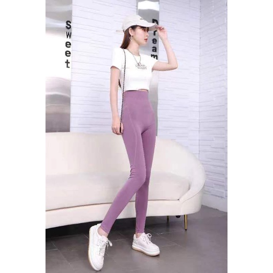 Legging Olohraga Wanita High Waist Polos Yoga&amp;Gym-Running wanita