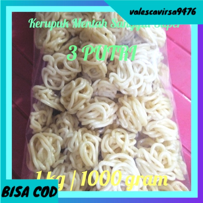

⭐BISA COD⭐ Kerupuk Palembang Mentah Merek 3 putri