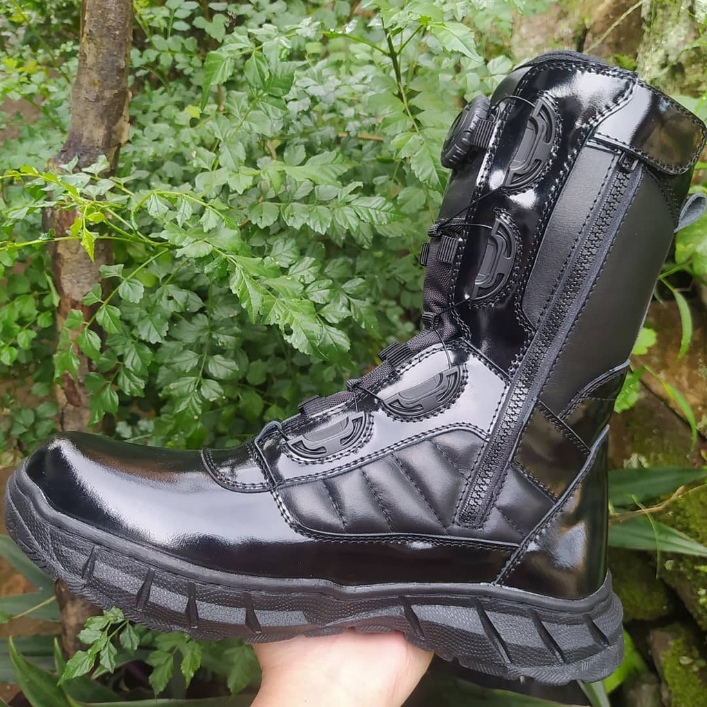 SEPATU PDL TALI PUTAR TERBARU KULIT SAPI ASLI SEPATU PDL DINAS LAPANGAN TNI POLRI SECURITY SATPAM