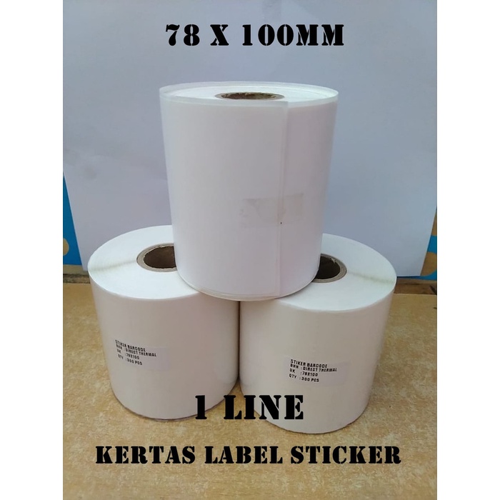 

OFFICE & STATIONERY KERTAS KERTAS STICKER LABEL PRINTER BARCODE 78 X 100 MM - 1 LINE THERMAL