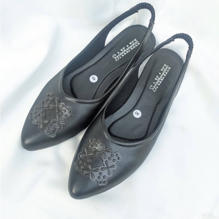 SAKAKI - Sepatu Flat shoes Wanita Sepatu Flatshoes Perempuan Black Series Slip-On, Mules &amp; Mary Janes SK-17