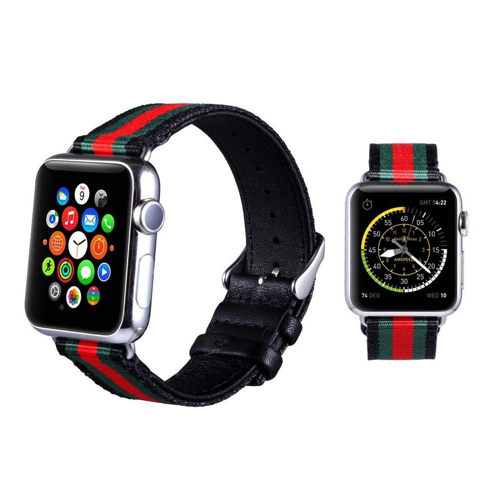 Tali Retro Strap Jam Tangan Apple Watch 38mm 40mm 42mm 44mm