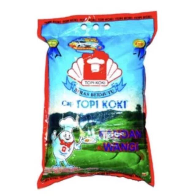 

Beras topi koki pandan wangi kemasan 5 kg