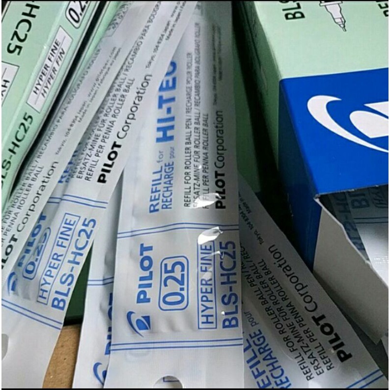 

Refill (isi ulang) bolpoin pilot HI-TEC-C 0.25.Mangsi tebal dan tajam