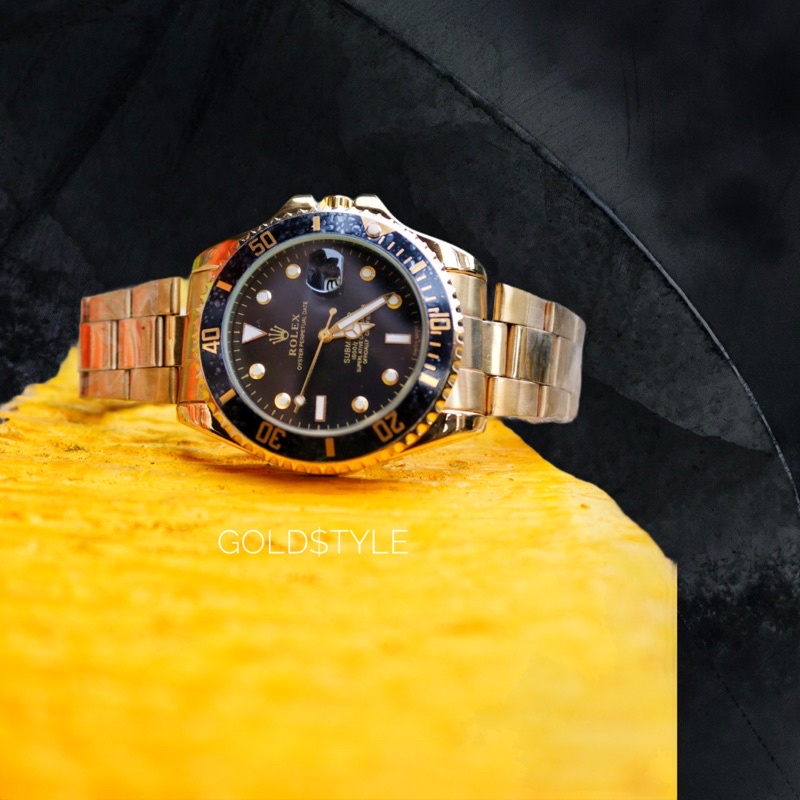 Original Jam tangan Rolex / Jam Cowok / jam emas / jam cowok Premium Kekinian