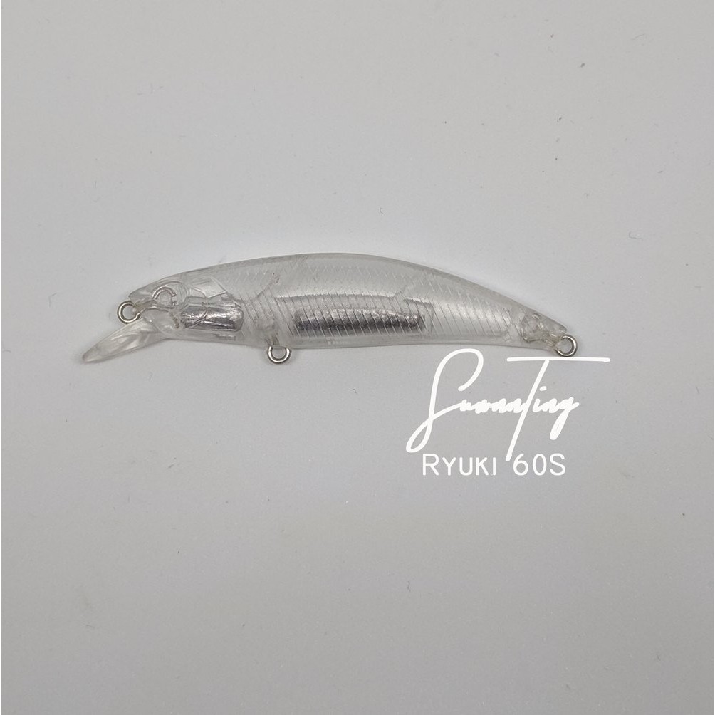 Langsung Order Umpan Lure Blank Minnow Ultralight Mirip Duo Ryuki 6cm 8cm 60s 80s Diskon