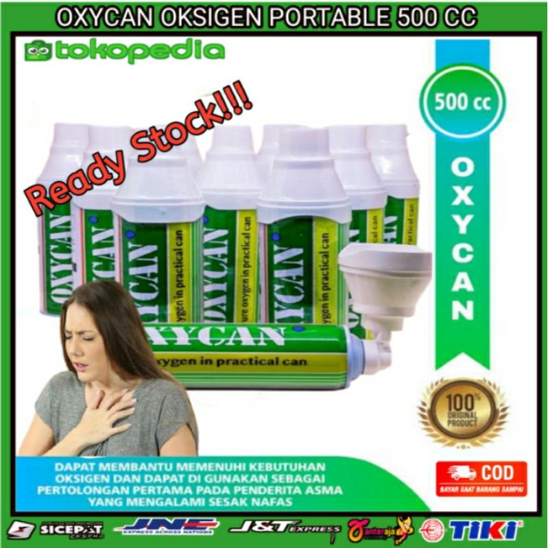 (Original) oxycan oksigen portable 500 cc Exp Lama Termurah