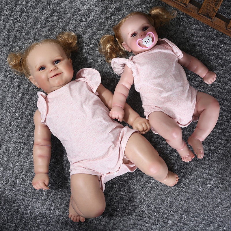 Mary 20inch/24inch Hadiah Untuk Bayi Dibuka-Mata Caucasian Vinyl Untuk Boneka Dengan Pirang