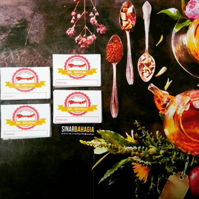 

STIKER KEMASAN Ukuran 4x6cm