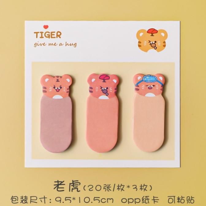 

Sticky notes animal 3in1 Memo note tempel - tiger