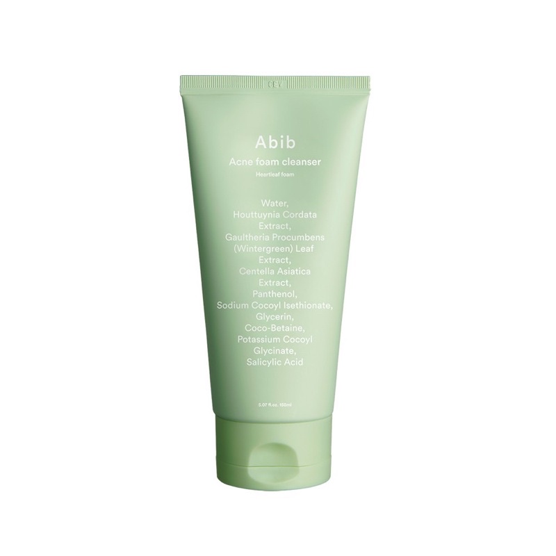 abib acne foam cleanser heartleaf foam face wash facial wash
