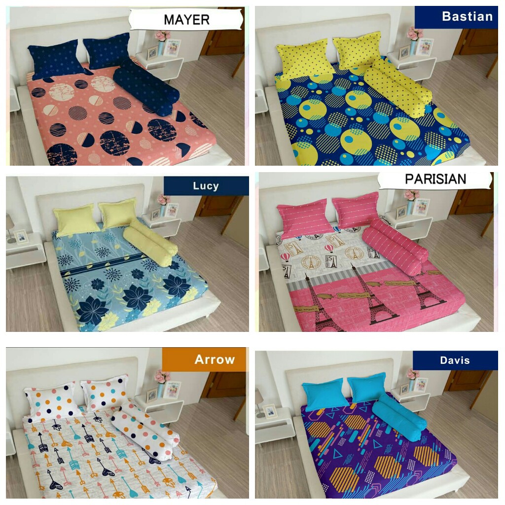 SPREI LADY ROSE FLAT KING UKURAN 180x200 BANYAK MOTIF