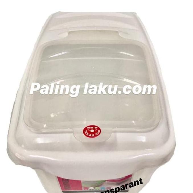 

BERAS- RICE BOX 10 KG / TEMPAT BERAS/ CONTAINER BERAS - PUTIH -UNGGULAN.
