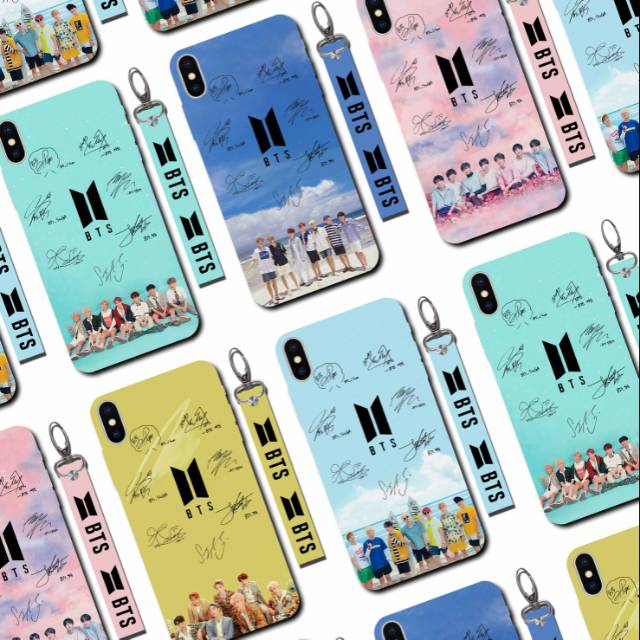 Sign BTS + strap xiaomi vivo oppo samsung iphone xperia LG meizu infinix andromax motorola