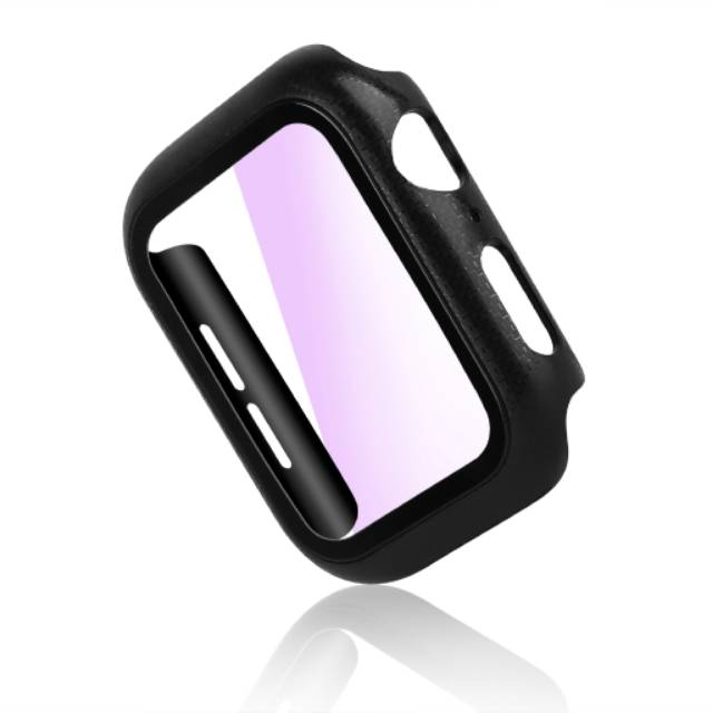 Bumper CARBON Tempered glass APPLE WATCH 44MM 40MM 42MM 38MM case cover casing  Full