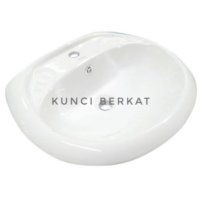 Wastafel keramik/Tempat cuci tangan/Bowl only/Semi Oval