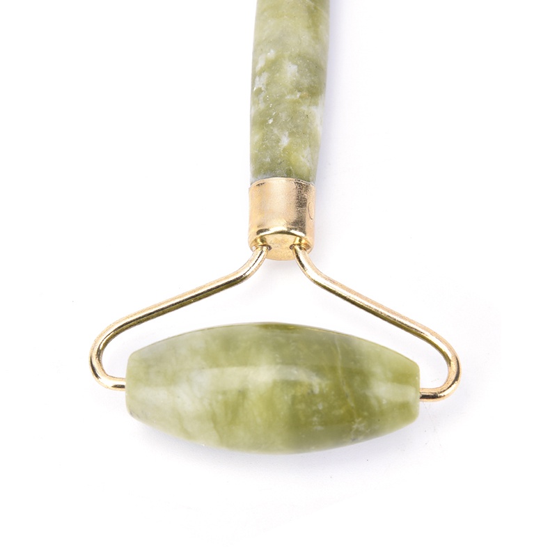 {LUCKID}Natural Jade Guasha Facial Beauty Massage Tool Jade Roller Face Thin massager