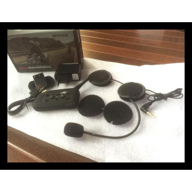 Intercom Bluetooth Helm V6 + Intercom 6 Rider