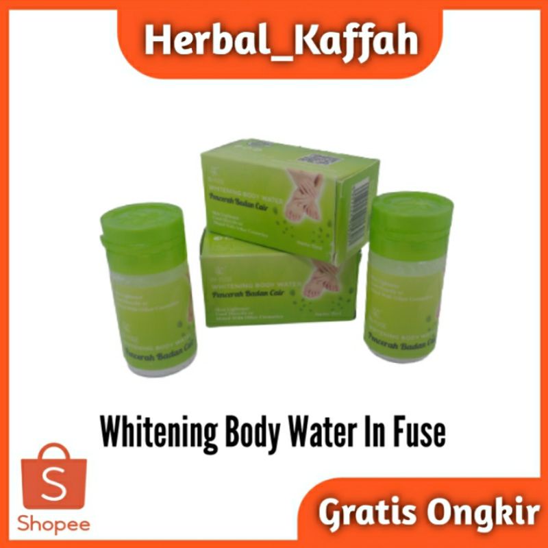 Whitening Body Water Pencerah Badan Cair In Fuse 15ml Membuat Kulit Halus &amp; Lembut Original Asli 100%