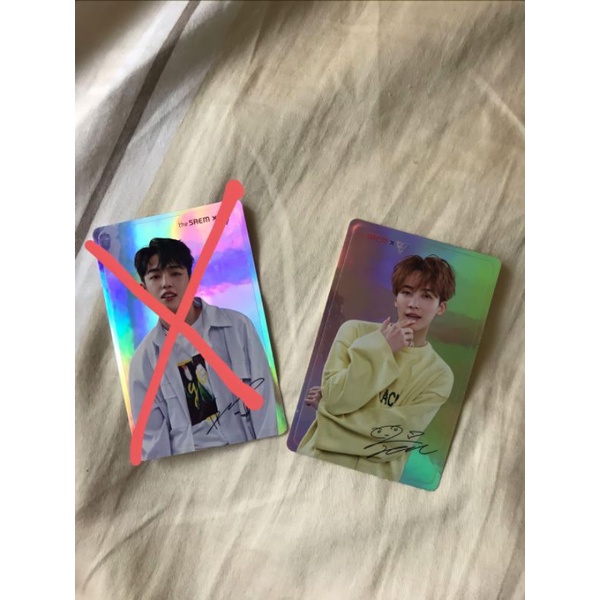 Jeonghan hologram official photocard the saem x seventeen jeonghan hologram photocard seventeen jeon