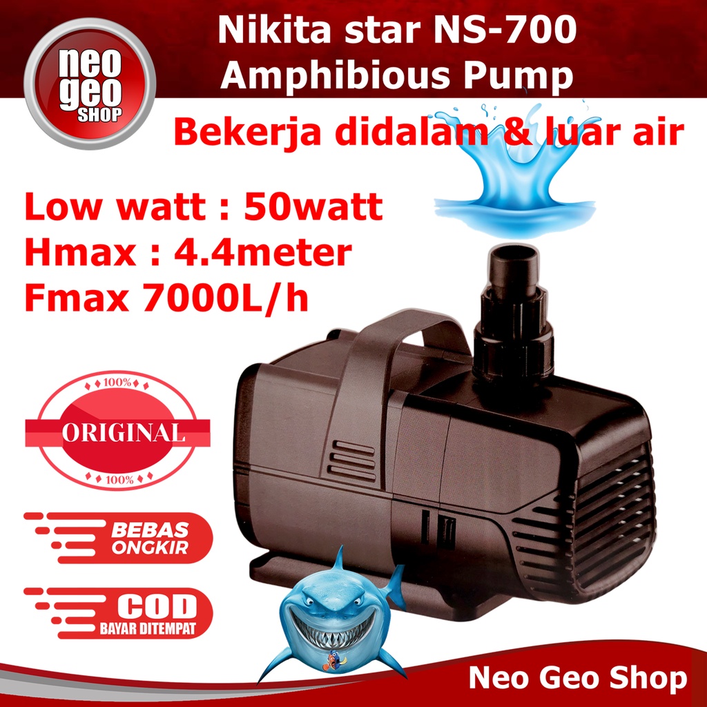 MESIN POMPA NIKITA STAR NS 700 NS700 KOLAM AQUARIUM AQUAPONIK