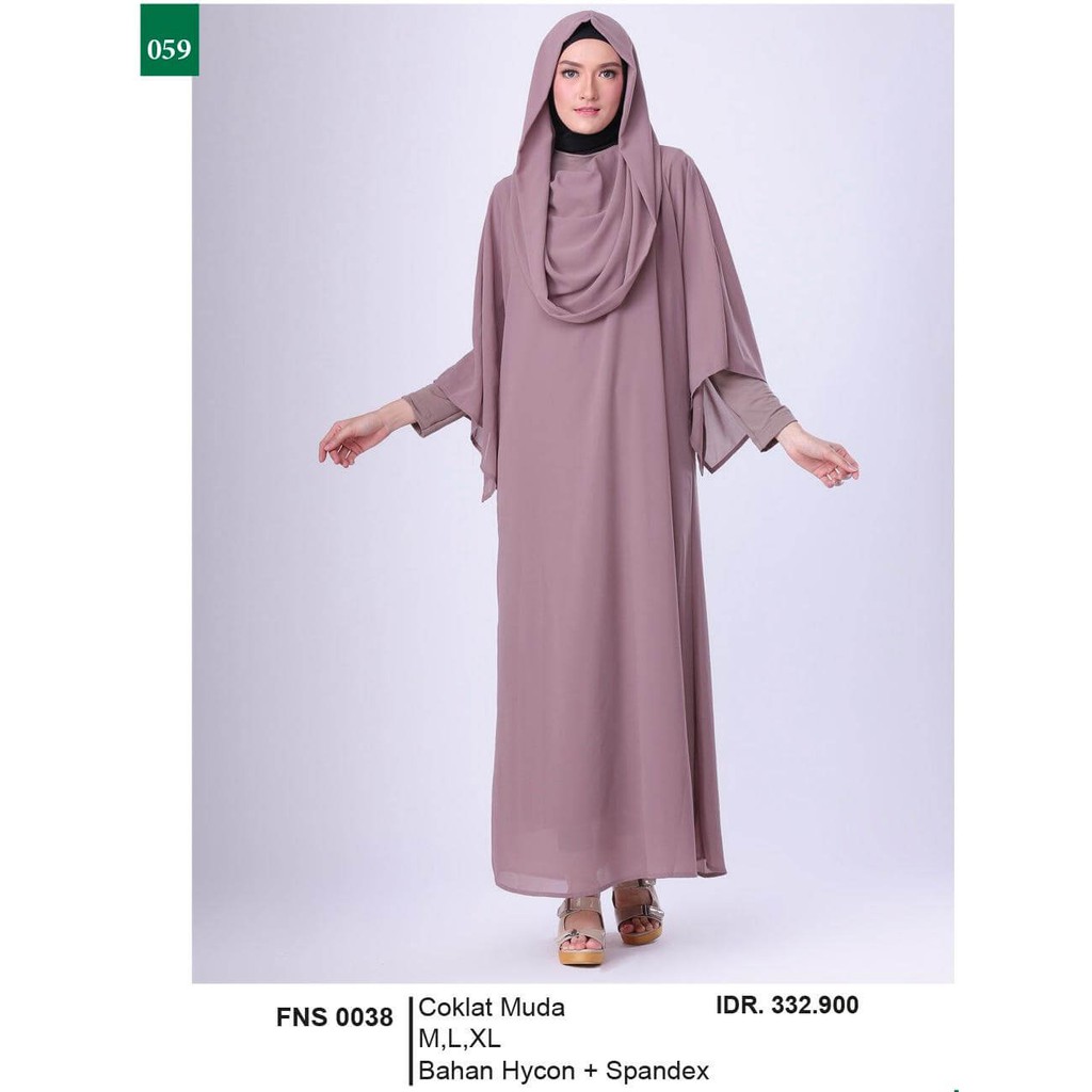 Grosir Gamis / Long Dress Muslimah Kasual Wanita - FNS 0038