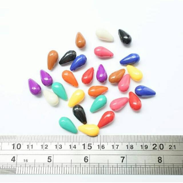 Resin Tetes Warna Solid (+- 44 pcs)