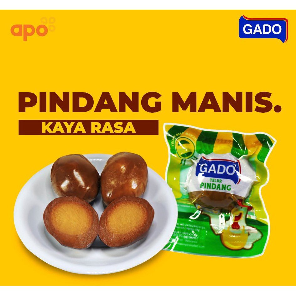 

Telur Ayam Pindang Manis Siap Santap Indomaret Gado