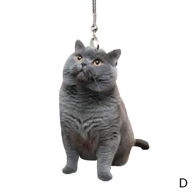 Tk Ornamen Gantung Model Kucing Bahan Akrilik Untuk Dekorasi Interior Mobil