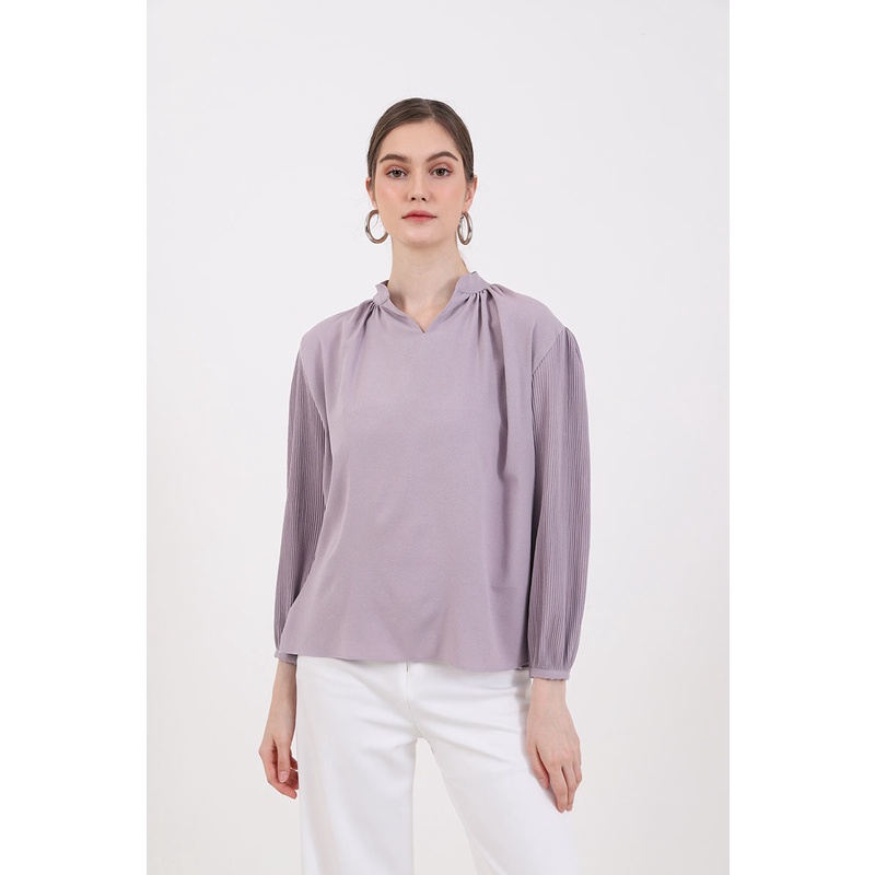 Berrybenka - Atasan Blouse Wanita Sofia Muhayya Puffsleeve Tops-5