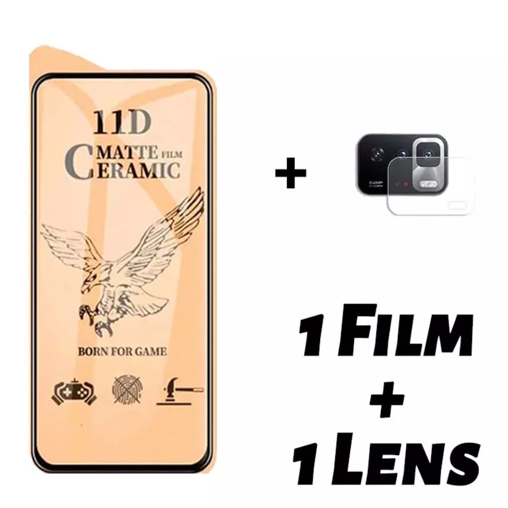 Paket Hemat 2in1 XIAOMI POCO X3 GT Anti Gores Layar Matte Ceramic Free Camera FIlm