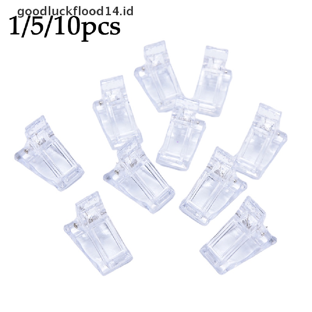 [OOID] Nail Tips Clip Transparent Finger Building Gel Extension Nails Art Manicure Tool ID