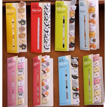 

LMX sticky notes bookmark post it memo catatan tempel karakter SNO004 domba hijau