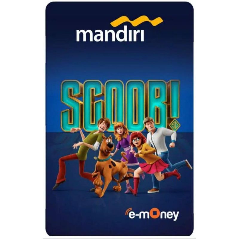 Mandiri eMoney Scoob! - Mystery INC ORI /Like eTOLL Flazz Tapcash or Brizzi