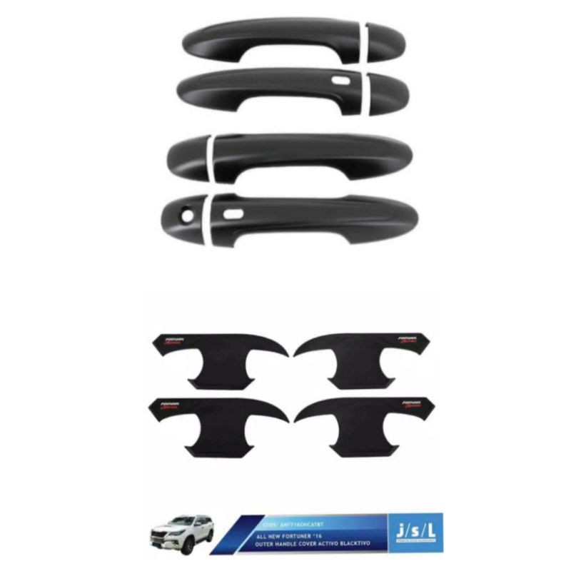 paket outer handle all new Fortuner  Hitam  jsl