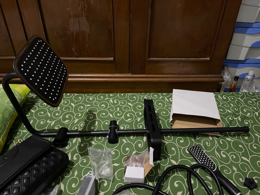 Shower Tiang Set Stainless/ Shower Tiang Hitam Stainless