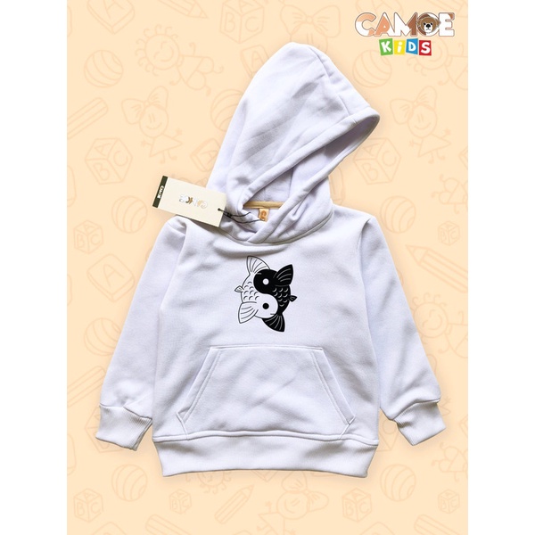 Jaket Hoodie Anak KIDS Premium CAMOE Fish Yin Yang