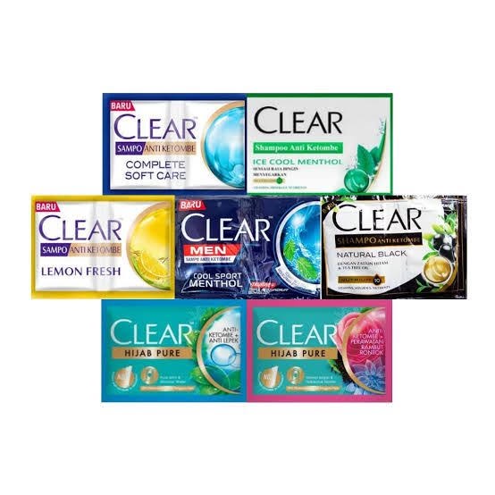 Shampoo clear renceng 12 sachet | Shampo sampo clear renteng clear 1 lusin saset | shampoo rambut ro
