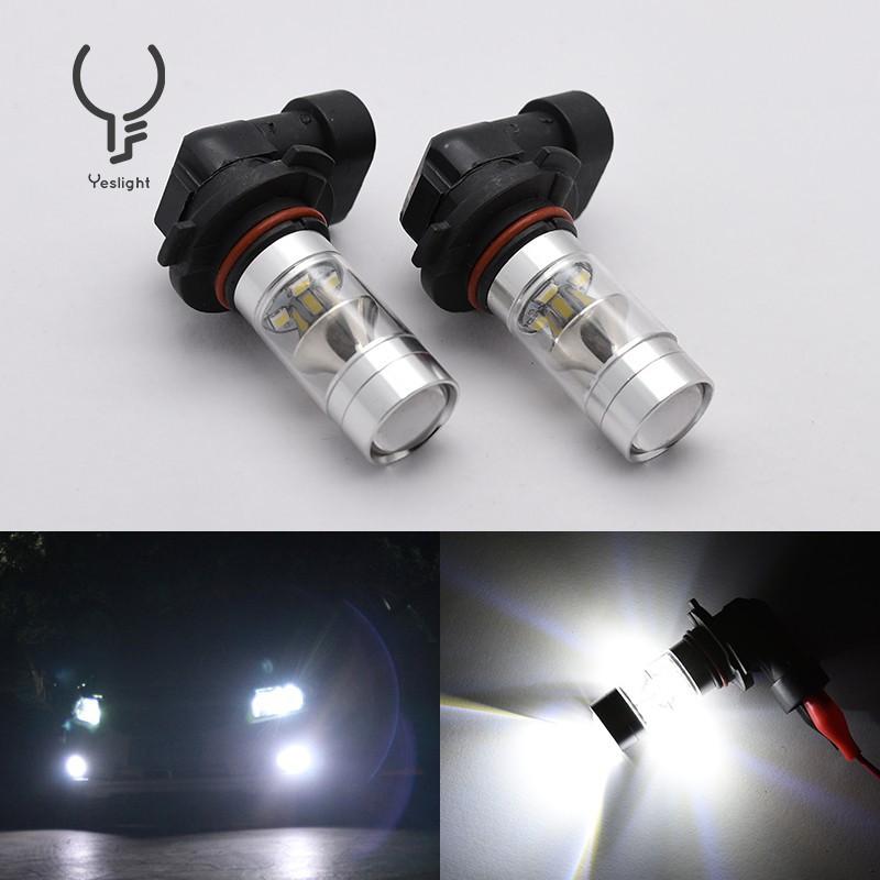 2Pcs Lampu LED HB3 9006 HB4 9005 HB3 12V untuk Fog Lamp / DRL Mobil