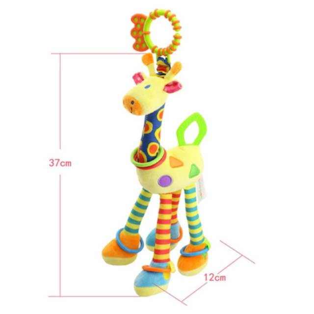 [BIG SALE] Mainan Bayi Rattle Gantung Untuk Stroller Bentuk Jerapah Gantungan Hanging Toys Happy Monkey