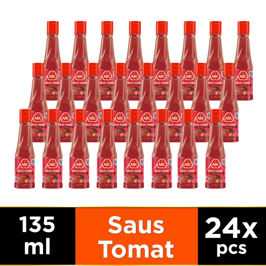 ABC Saus Tomat 135 ml - Multipack 24 pcs