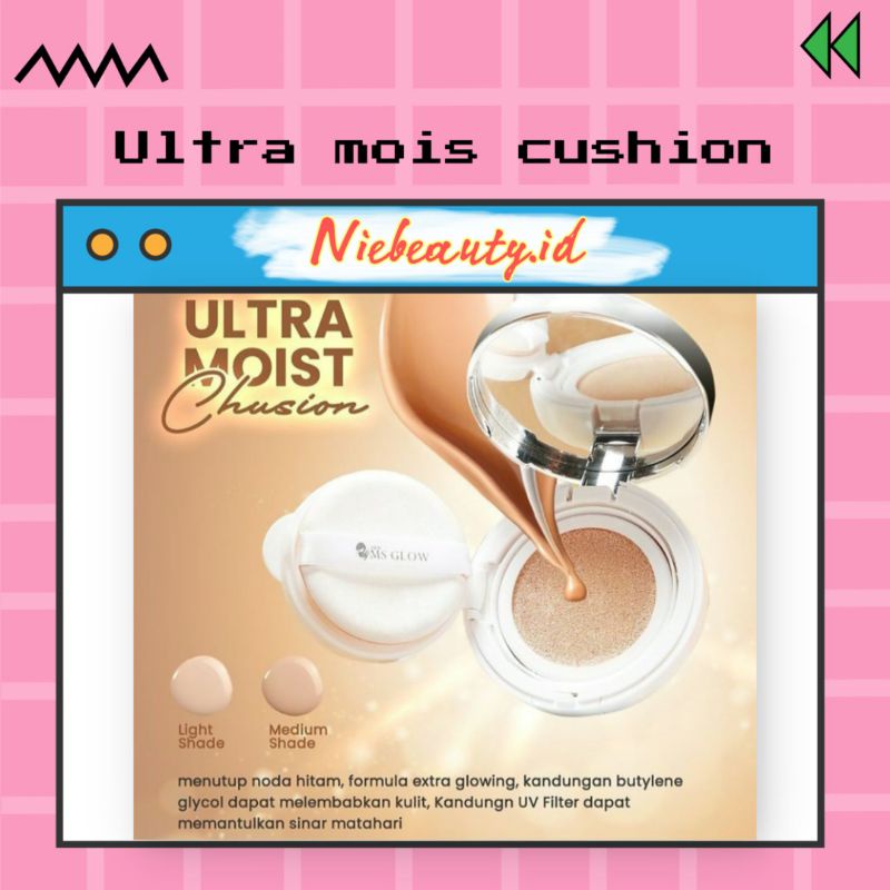 CUSHION MS GLOW ORIGINAL  ( ULTRA MOIST) /Bedak Cair Ms glow /Ms glow Cushion